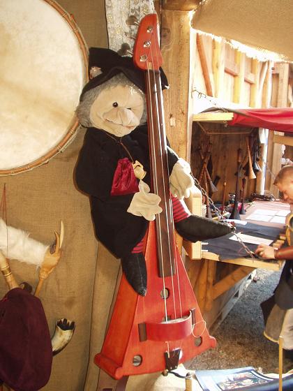 Bass-Drehleier – Detail